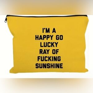 NWOT, makeup bag, super cute & trendy.